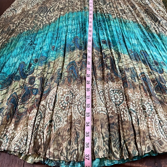 CHICOS Silk Boho Crinkle Skirt - Picture 8 of 12
